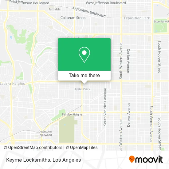 Keyme Locksmiths map