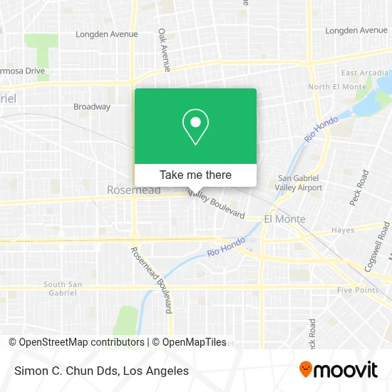 Simon C. Chun Dds map