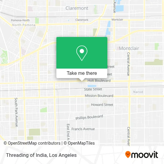 Threading of India map