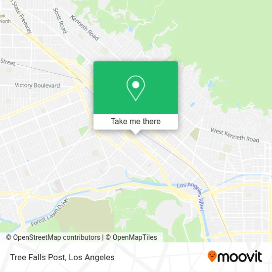 Tree Falls Post map