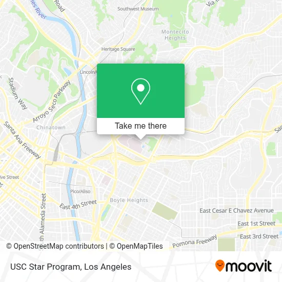 USC Star Program map