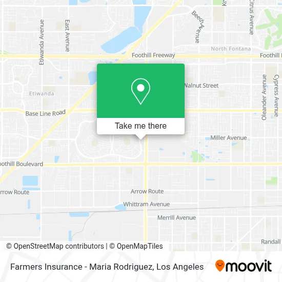 Farmers Insurance - Maria Rodriguez map