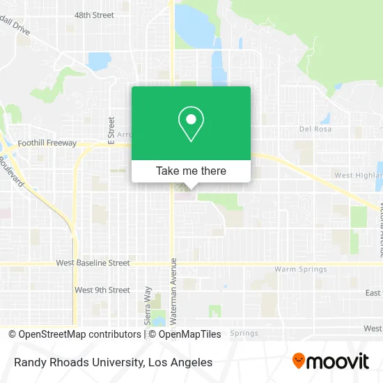Randy Rhoads University map