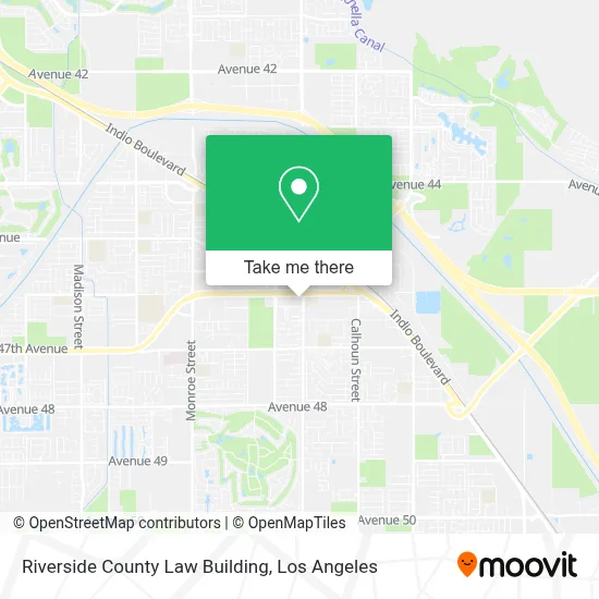 Riverside County Law Building map