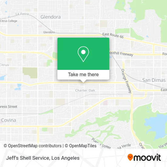 Jeff's Shell Service map