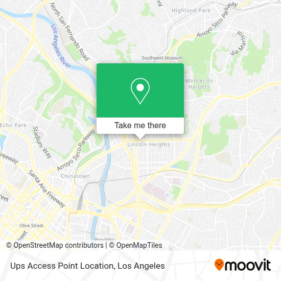 Ups Access Point Location map