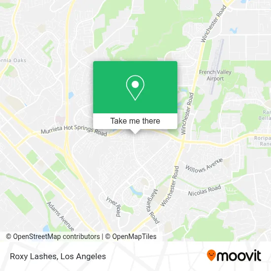Roxy Lashes map