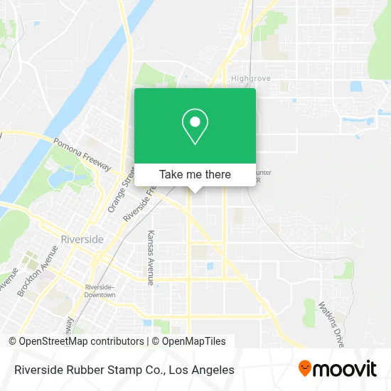 Riverside Rubber Stamp Co. map
