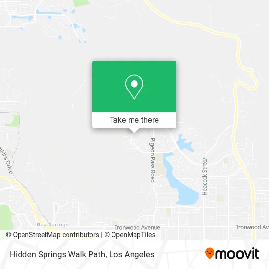 Hidden Springs Walk Path map