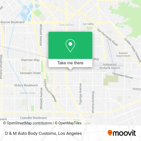 D & M Auto Body Customs map