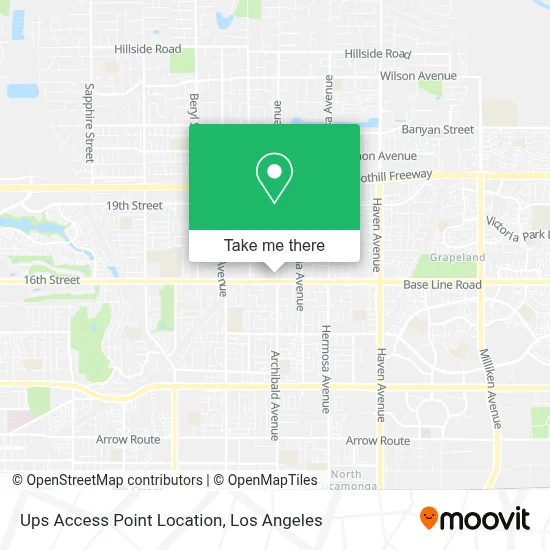 Ups Access Point Location map