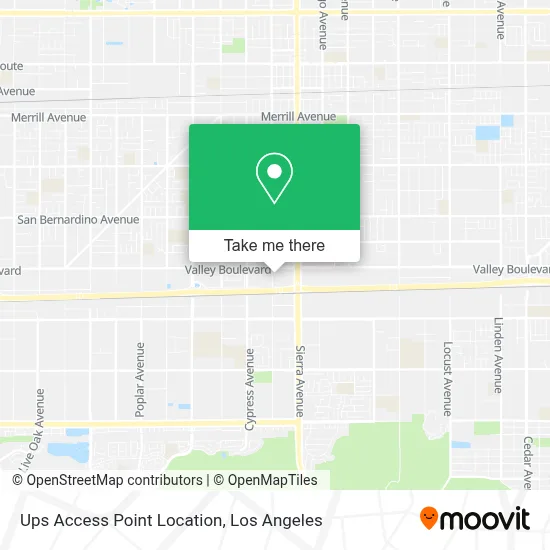 Ups Access Point Location map