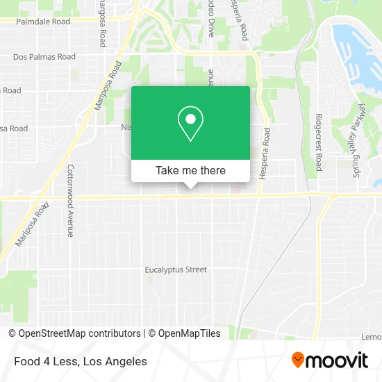 Food 4 Less map
