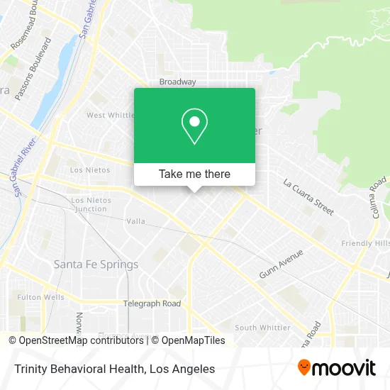 Trinity Behavioral Health map
