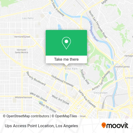 Ups Access Point Location map