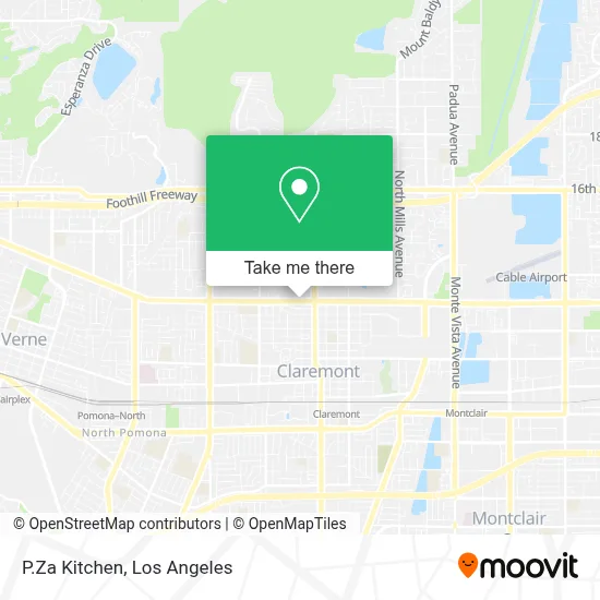 P.Za Kitchen map