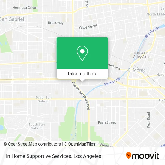 In Home Supportive Services map