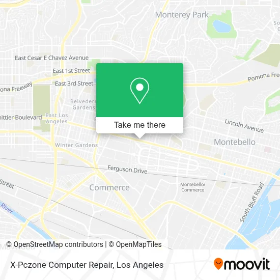 X-Pczone Computer Repair map
