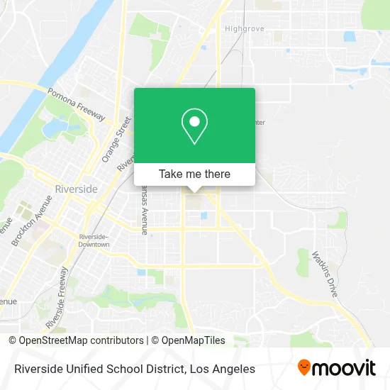 Riverside Unified School District map