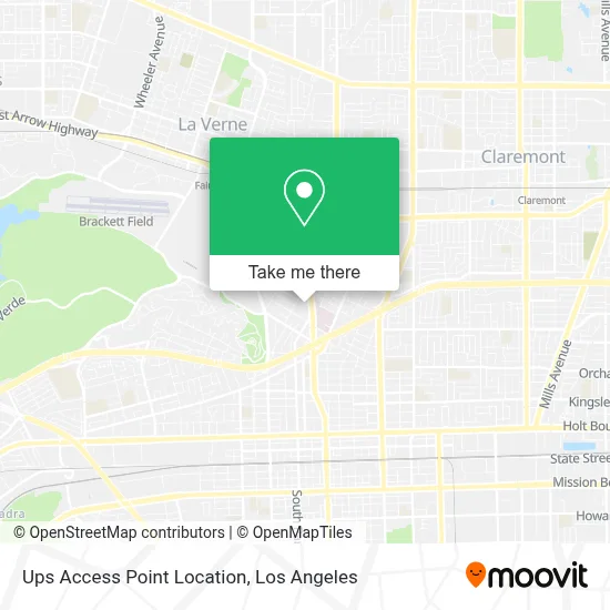 Ups Access Point Location map
