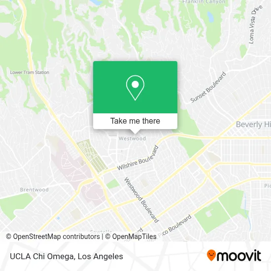 UCLA Chi Omega map
