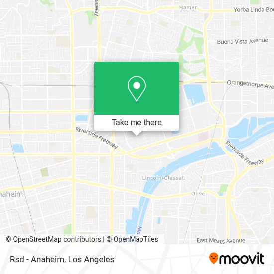 Rsd - Anaheim map