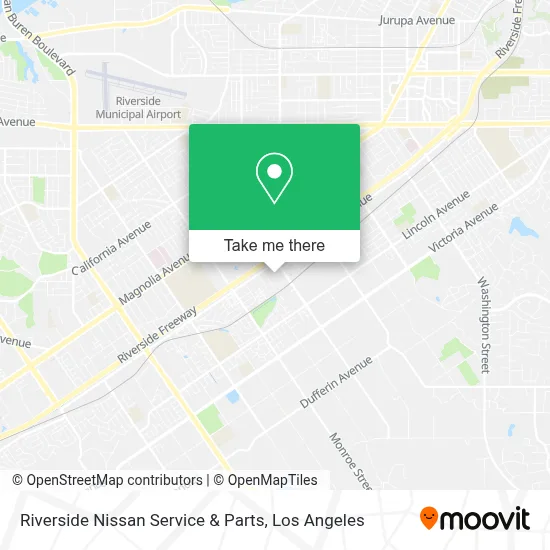 Riverside Nissan Service & Parts map