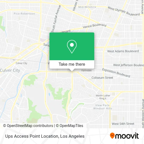 Ups Access Point Location map