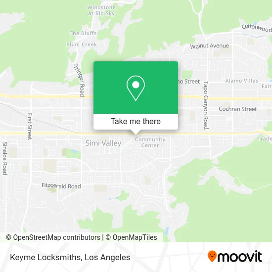 Keyme Locksmiths map
