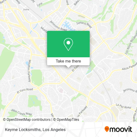 Keyme Locksmiths map