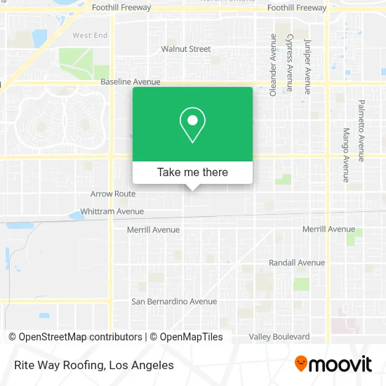 Rite Way Roofing map