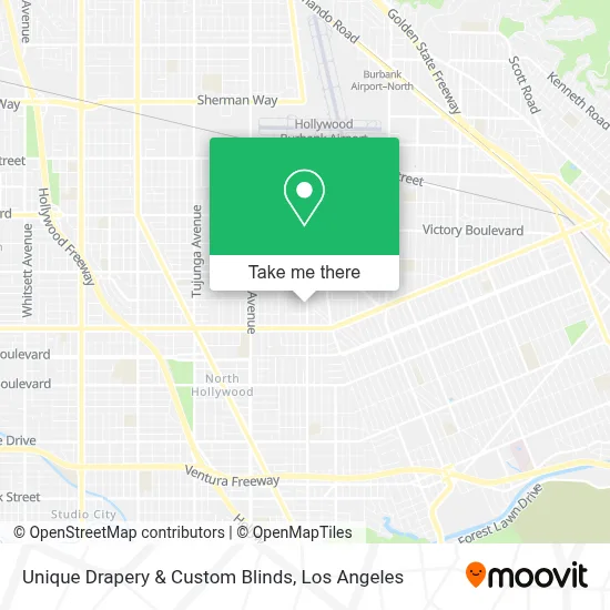 Unique Drapery & Custom Blinds map