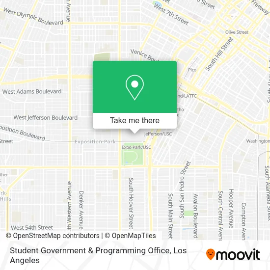 Student Government & Programming Office map