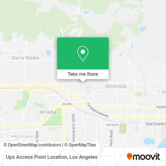 Ups Access Point Location map