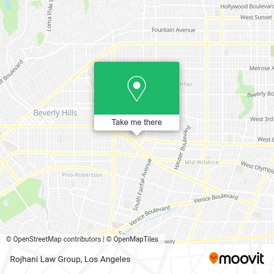 Rojhani Law Group map