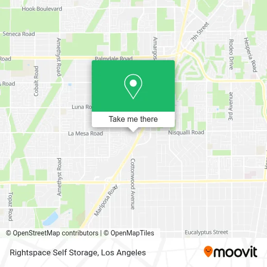 Rightspace Self Storage map