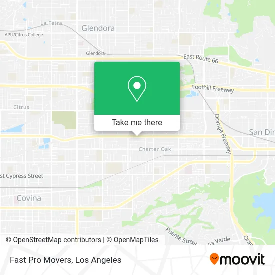 Fast Pro Movers map