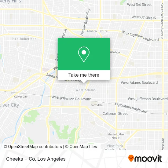 Cheeks + Co map