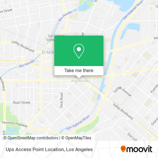 Ups Access Point Location map