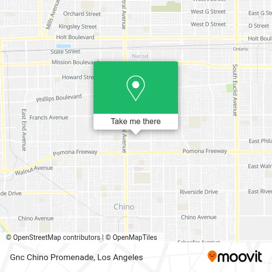 Gnc Chino Promenade map