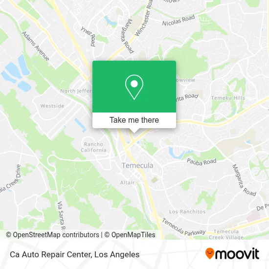 Ca Auto Repair Center map
