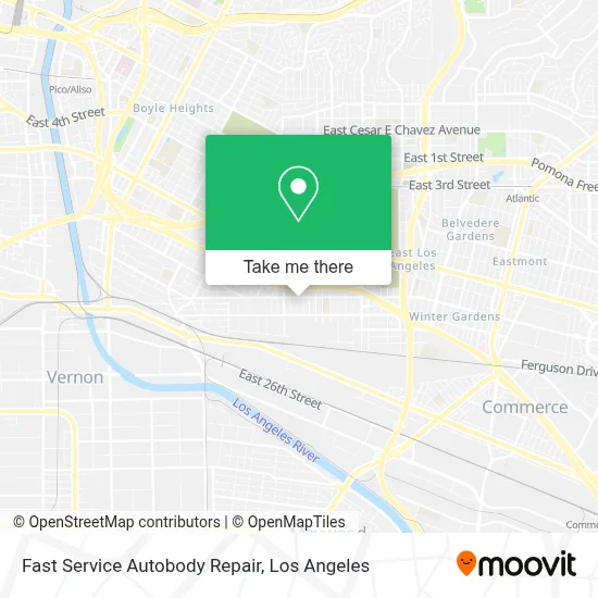 Fast Service Autobody Repair map