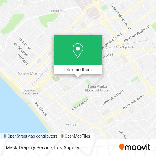 Mack Drapery Service map