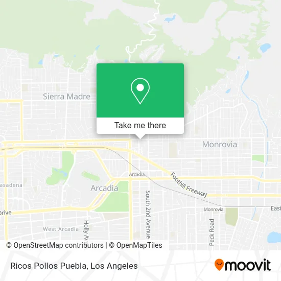 Ricos Pollos Puebla map