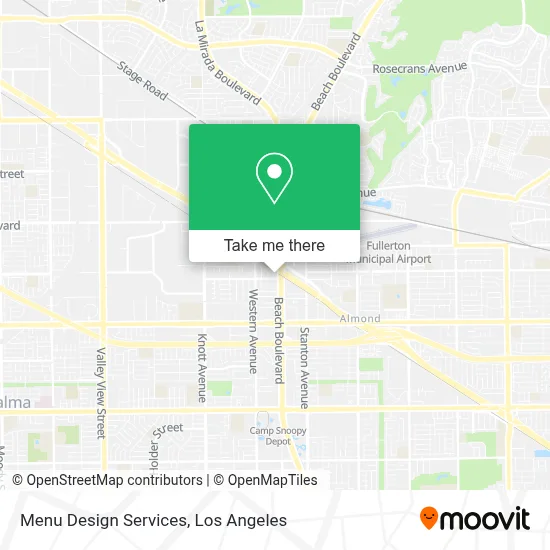 Menu Design Services map