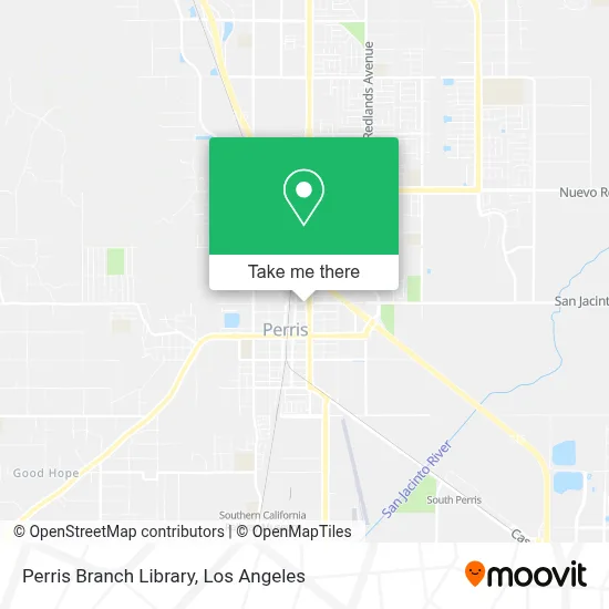 Perris Branch Library map