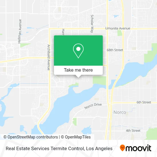 Real Estate Services Termite Control map