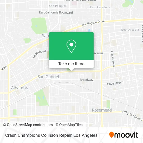 Crash Champions Collision Repair map