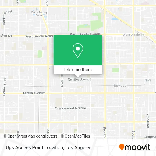 Ups Access Point Location map