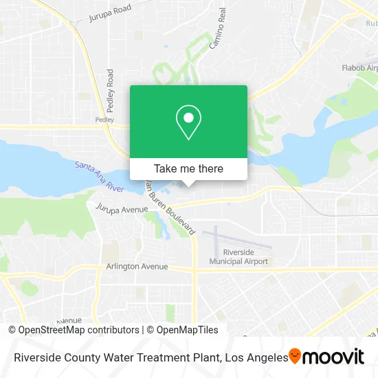 Riverside County Water Treatment Plant map